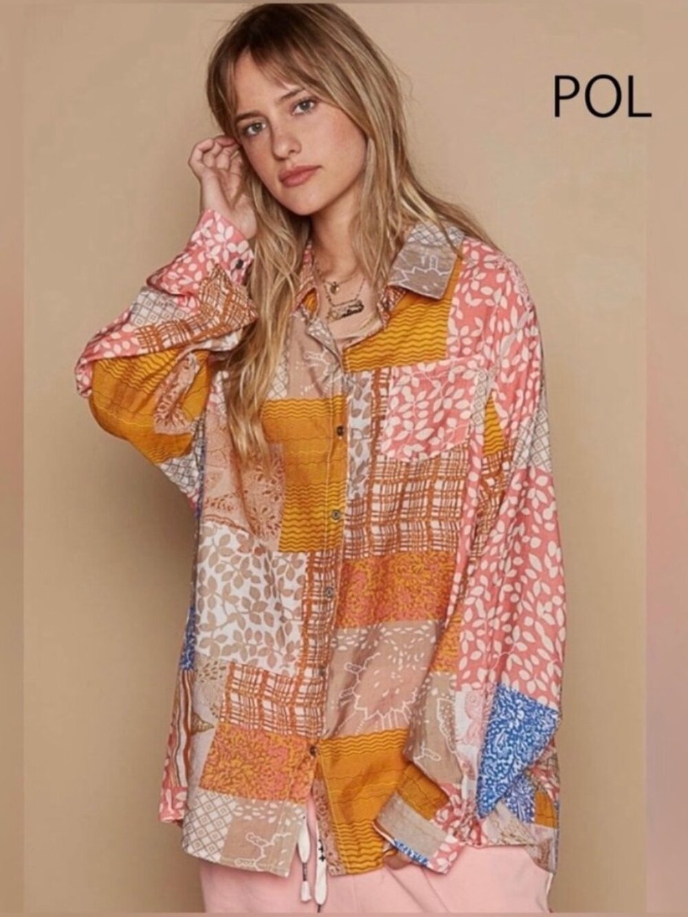 NWT POL Multi Patterned Button Down - Picture 9 of 15